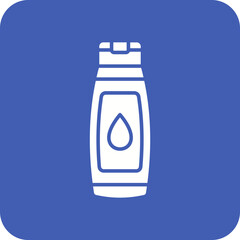 Fototapeta premium Shampoo Multicolor Round Corner Glyph Inverted Icon