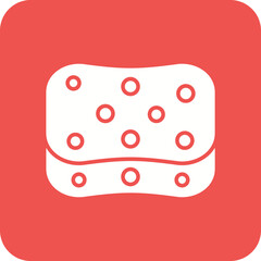 Sponge Multicolor Round Corner Glyph Inverted Icon