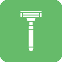 Razor Multicolor Round Corner Glyph Inverted Icon