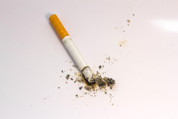 Cigarettes in a man's fist