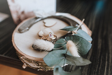 Getting Ready einer Braut bei einer Hochzeit