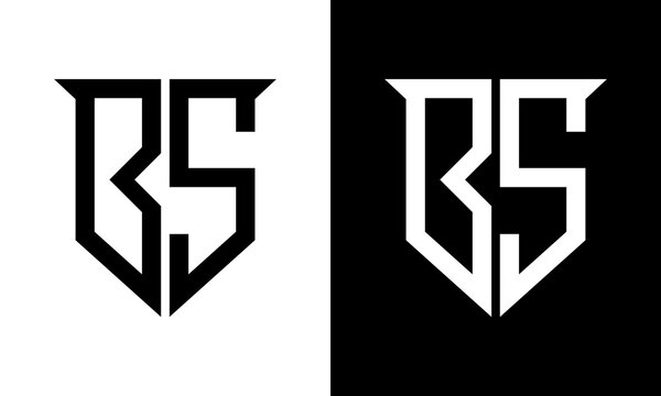 letter bs logo design