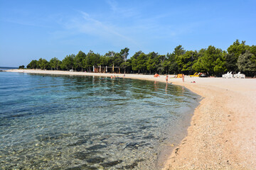 spiaggia di simuni isola di pag in croazia
