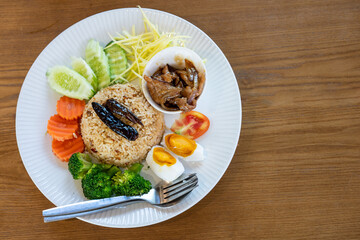 Thai fried rice, popular menu, healthy food