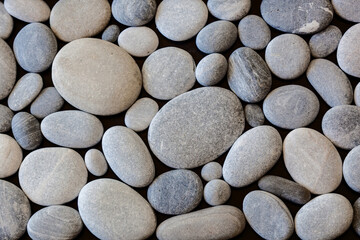 Fototapeta na wymiar background of round stones