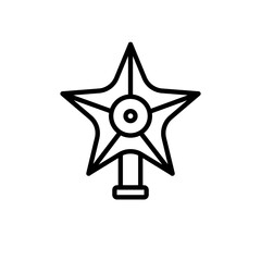 Gwiazda na choinkę  - ikona wektorowa  © KR Studio