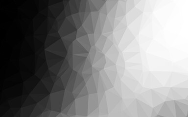 Fototapeta premium Dark Silver, Gray vector triangle mosaic template.