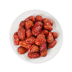 chinese jujube or chinese date on white background - 535336513