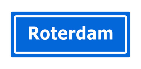 Ortstafel, Rotterdam, Holland