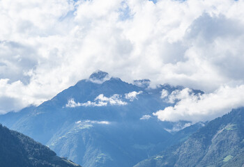 mountains in south tyrol  in city Meran, Italy