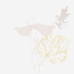 Fototapeta na wymiar Delicate watercolor botanical digital paper floral background in soft basic nude beige tones