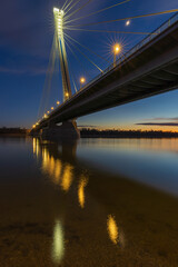 Monostor bridge - newly built Danube bridge between Komárno, Slovakia and Komárom, Hungary.