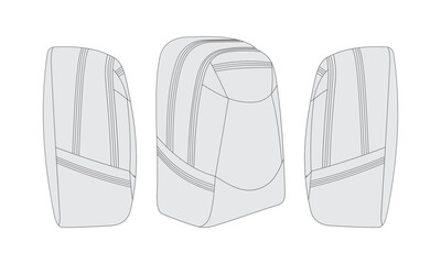 backpack vector design for development