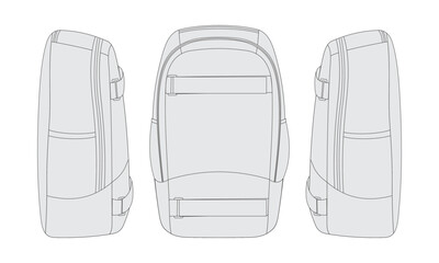Fototapeta premium backpack vector design