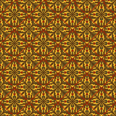 Vector seamless pattern. Elegant ornamental texture. Colorful abstract ornament.