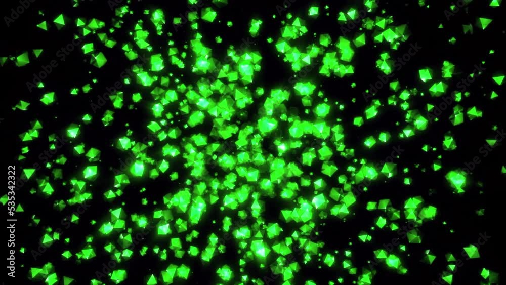 Poster explosive flow of luminous particles in space. motion. stream of luminous particles gathers at point