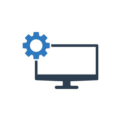 Computer Setting Icon - Technical Support Icon