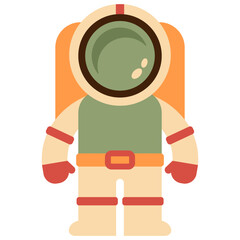 vector illustration of a astronaut in a spacesuit - obrazy, fototapety, plakaty