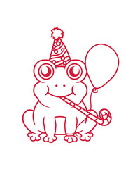 Party Frosch Geburtstag feiern 