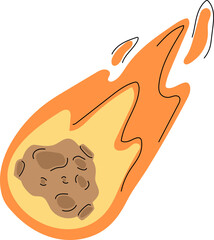meteoroid astronomy space planet solar system clipart