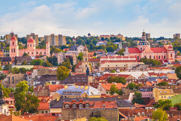 Old Town Vilnius, capital of Lithuania.
