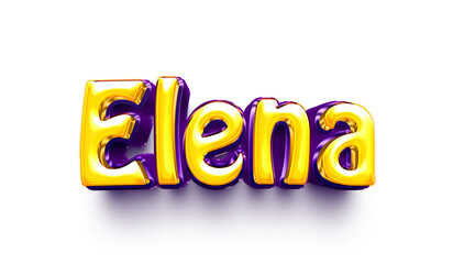 name of girls bubbly celebration decoration hanging air balloon shiny elena
