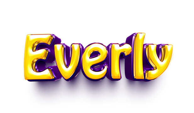 name of girls bubbly celebration decoration hanging air balloon shiny everly