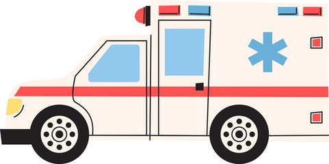 ambulance vehicle transport clipart © swiitery