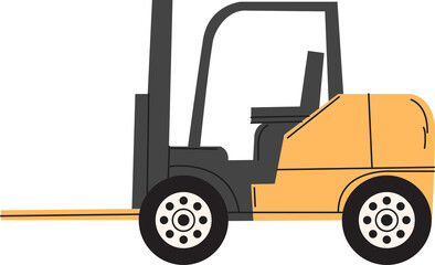 forklift vehicle transport clipart