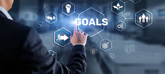 Teamwork Goals Strategy Business Support Concept