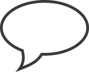 Fototapeta premium png speech bubble icon isolated.