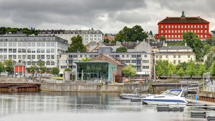centre ville de Trondheim en Norvège, Gamle Bybro Bryggene i Trondheim	