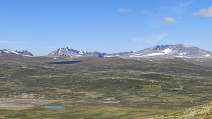plateau et montagne au centre de la Norvège Hardangervidda