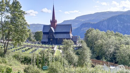 église en bois debout de Norvège