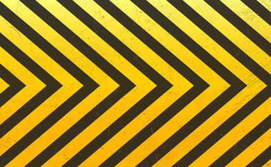 Black and yellow diagonal striped lines. Blank vector warning background. Hazard caution tape. Space for attention text, danger sign