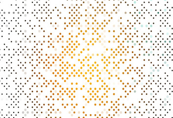 Light Orange vector texture with disks.