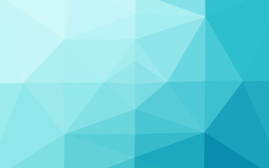 Fototapeta premium Light BLUE vector shining triangular template.