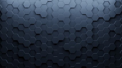 Realistic abstract honeycomb background. 3d rendering.
