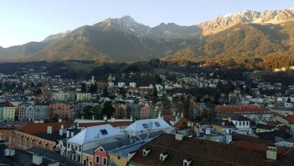 Naklejka na ściany i meble City View, Innsbruck Austria