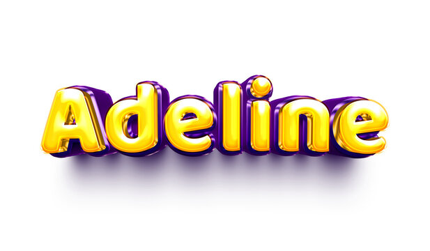 name of girls bubbly celebration decoration hanging air balloon shiny adeline