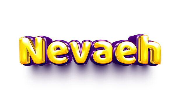 name of girls bubbly celebration decoration hanging air balloon shiny nevaeh