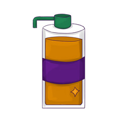 Liquid soap in a large package with a dispenser, color illustration for design of things