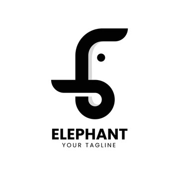 Elephant simple creative logo design