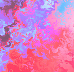 Fototapeta na wymiar Abstract art liquid paint mixing pastel gradient background swirling together