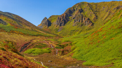 秋田駒ヶ岳　紅葉　ムーミン谷　絶景