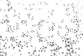 Light Silver, Gray vector template with memphis shapes.