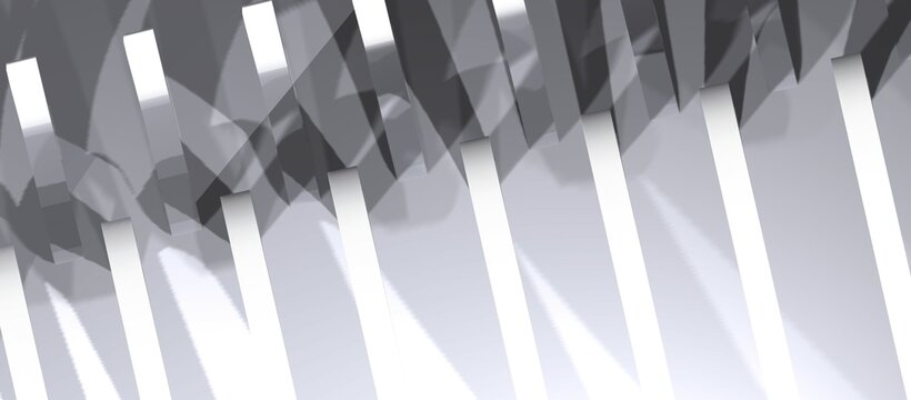 Abstract 3D rendering, futuristic building concept, can also be like machine parts, with a gray color combination, very suitable for design backgrounds.