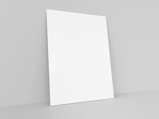 blank white paper on a wall