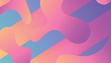 Minimal Design. Technology Presentation. Flow Gradient Layout. Purple Trendy Flyer. Cool Landing Page. Neon Background. Memphis Paper. Digital Shapes. Lilac Minimal Design