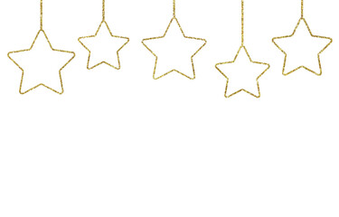 christmas gold star decoration